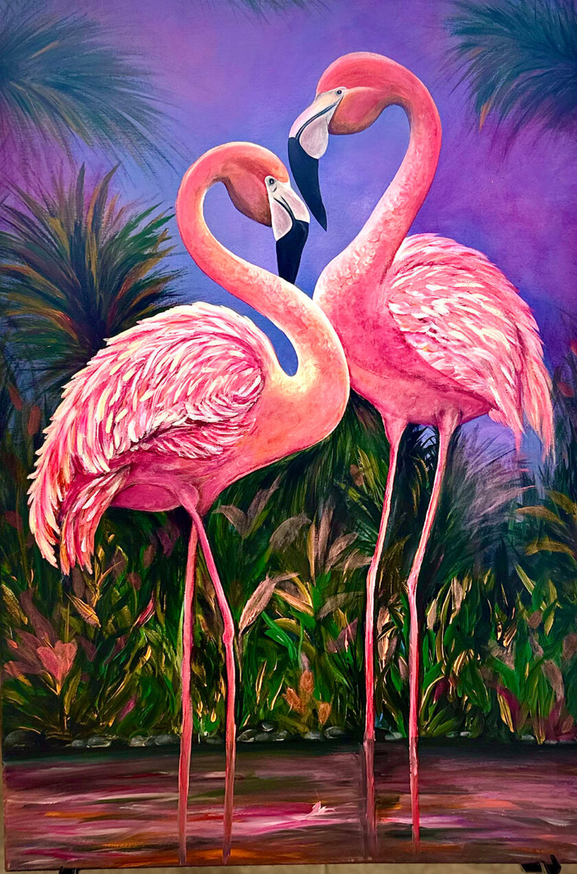 Flamingo Embrace